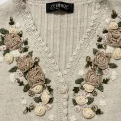 vintage ヴィンテージ森ガール fairy grunge ☆カーディガン花