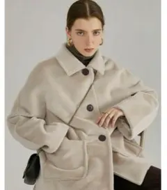 【Fano Studios】ビッグシルエット ワイドスリーブ シャギーコート