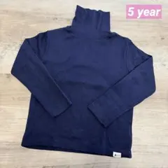 GAP♥ネイビー タートルネック 長袖カットソー/5year