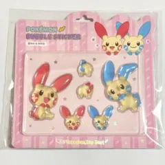ポケモン 韓国 限定 popup 30周年 バブルステッカー プラスル マイナン