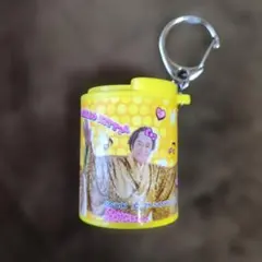 マツケンサンバ　ハローキティ　コラボ　コインシリンダー　きいろ　キーホルダー