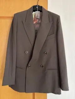 chucila ダブルブレスト テーラードジャケット MOKA 新品未使用　S