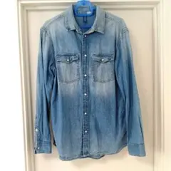 H&M DIVIDED デニムシャツ 長袖 メンズのサムネイル