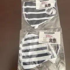 ストライプデザインファッションマスク 2枚入り