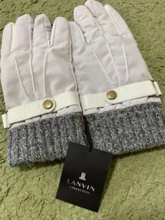ランバン　LANVIN 手袋　新品タグ付き　メンズ　グレー