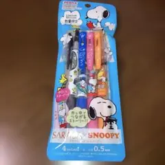 限定　SARASA×SNOOPY ボールペン4色セット