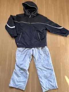 WINDEX スキーウェア 上下セット 150サイズ 黒/白