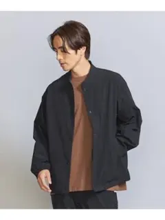 【極美品】BY 360° MASTER バンドカラーコーチジャケット　ブラックのサムネイル