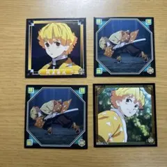 鬼滅の刃　我妻善逸　ステッカー 4枚セット
