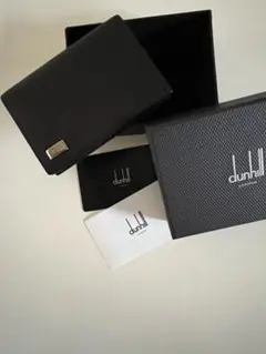 [お値下げ] 新品未使用　dunhill ブラックレザー カードケース