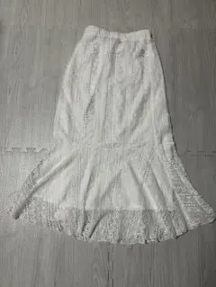 新品未使用　Wcloset レースマーメイドロングス カート