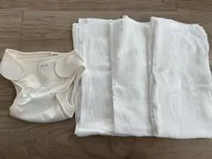 ニシキ　布オムツカバー　布オムツ　４点セット　ドビー織り　サイズ70