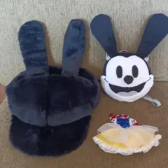 ディズニー　オズワルド　ファンキャップ　帽子 と　パスケース 　ポシェットポーチ