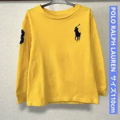 ポロラルフローレン ビッグポニー 長袖Tシャツ 110cm イエロー ロンT