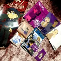 【USJ限定未使用込み】名探偵コナングッズ6点★ペンスタンド&アクリルコースター