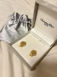 Christian Dior ゴールド イヤリング