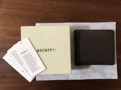 【値下げ】③ アニアリ 二つ折り財布 スモーキーブラウンWave Leatherのサムネイル