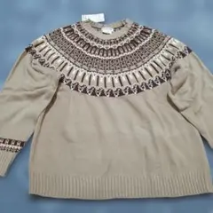 新品 CIAOPANIC TYPY ノルディック柄セーター Lサイズ