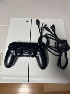 中古　ホワイト PlayStation 4 本体 コントローラー付き