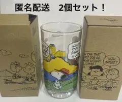 お値下げ！2個セット！ヴィンテージピーナッツ　グラス スヌーピー　日本製　釣りのサムネイル