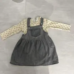 H&M ベビー ジャンパースカート 長袖 セット