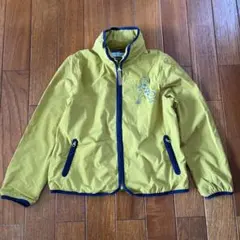 絶対数の少ない140美品。hakka kidsイエロー刺繍ロゴジャケット