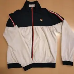 FILA ジップアップジャケット ネイビー/ホワイト(Lサイズ)