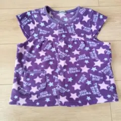 星柄フリーススリーパー 紫色