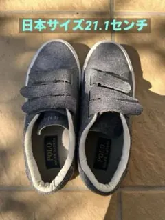 POLO RALPH LAUREN ブルーグレー キッズシューズ