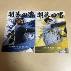 ドミンゴ・サンタナ 森下翔太 プロ野球チップスカード
