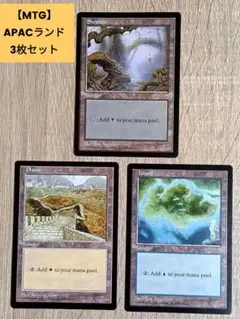 【MTG】 基本土地 APACランド 英語版 3枚セット