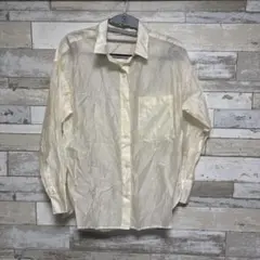 ルクールブラン　シアシェリシフォンシアーシャツ　38 レディース