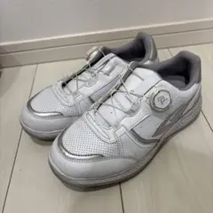 【値下げ2回目】TIGORA ダイヤル式スポーツシューズ ホワイトゴルフシューズ