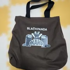 【新品未使用】グラニフ　ブラックパンダ　コラボ　イオン　トートバッグのサムネイル