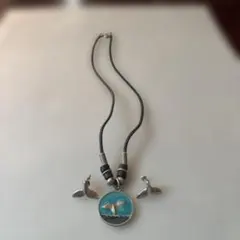 クジラデザイン ネックレスとイヤリングセット