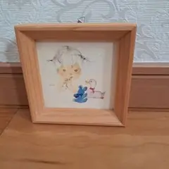 いわさきちひろ木製フレーム