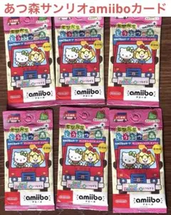 【新品未開封】どうぶつの森 amiiboカード サンリオコラボ 6パック