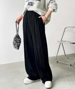 GeeRA フロントラインワイド スウェットパンツ M ブラック