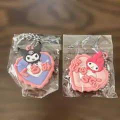 マイメロディ クロミ ハート型キーホルダー