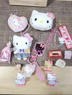 平成レトロ 希少品 ハローキティ チャーミーキティ ストラップ3個 