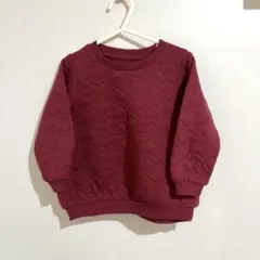 ハートキルティングトレーナー♡ボルドー♡95