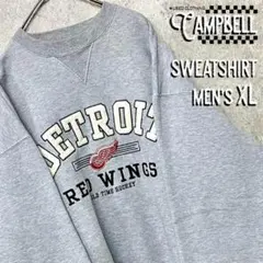 【希少XL☆US輸入】NHL レッドウィングス 刺繍スウェットトレーナー