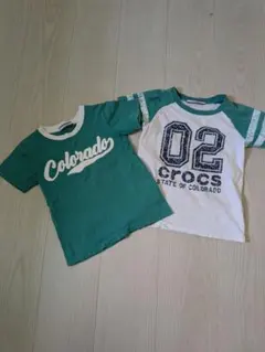 crocs 半袖Tシャツ 2枚セット キッズ　110センチのサムネイル