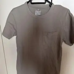 無印良品 オーガニックコットンカーキ 綿100% 半袖 Tシャツ ポケット付