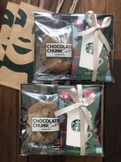 スタバ　お菓子詰め合わせプチギフト　２種入2セット　thank you 感謝