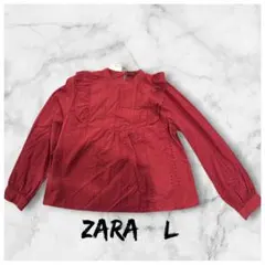 ZARA 長袖 ブラウス ボルドー　 Lサイズのサムネイル