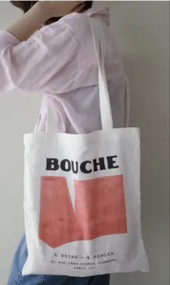 BOUCHE ロゴ キャンバス トートバッグ SLOBE IENA ピンク 完売 - メルカリ