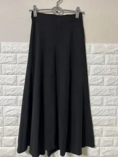 LAKOLE ラコレフレアスカートブラックロングスカート　ゴムウエスト　未使用
