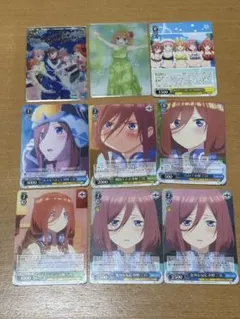 五等分の花嫁 中野三玖 まとめ売り ヴァイスシュヴァルツ ウエハース 箔押しのサムネイル