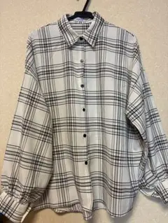 しまむらチェック柄 長袖シャツ
